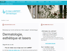 Tablet Screenshot of lampert-dermatologue.com